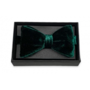 Hunter Green Velvet Couture Bow Tie